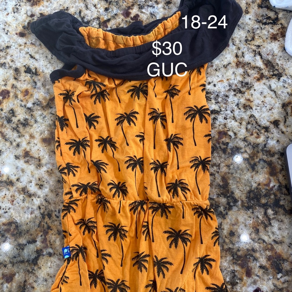 Kickee Pants Palm Tree Romper